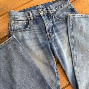 Etica Amis Relaxed Boot Jeans Size 26 29.5” Inseam Sustainable Denim